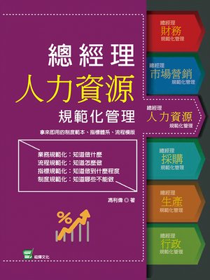 cover image of 總經理人力資源規範化管理